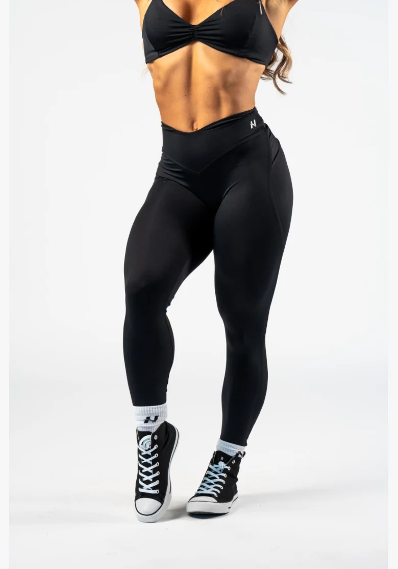 NEBBIA • NEBBIA Shaping leggings with V-shaped waistband STRONG BEAUTY black • Nebshop.cz