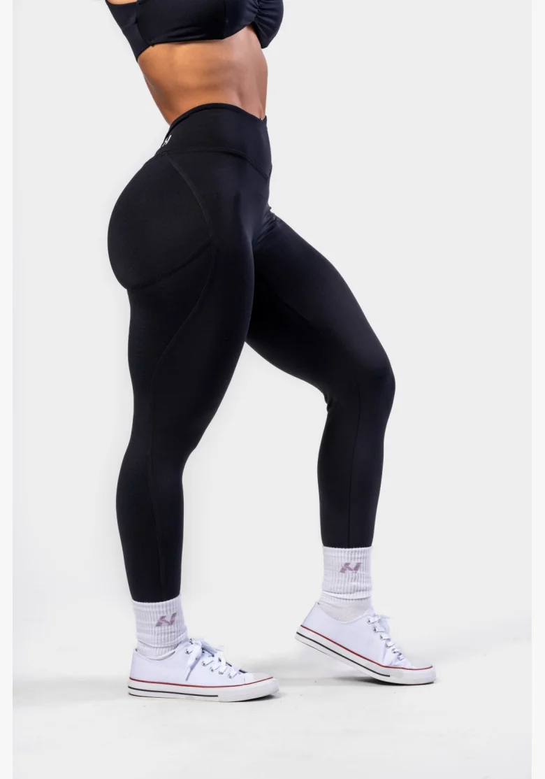 NEBBIA • NEBBIA Shaping leggings with lacing STRONG BEAUTY black • Nebshop.cz