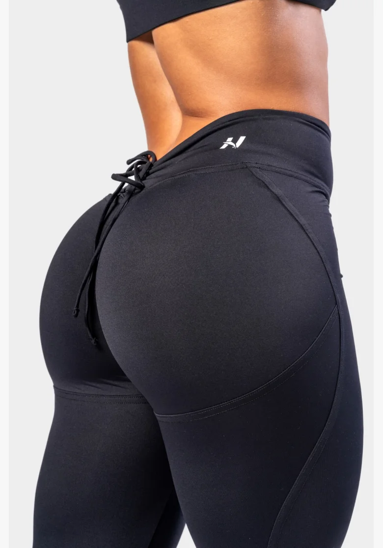 NEBBIA • NEBBIA Shaping leggings with lacing STRONG BEAUTY black • Nebshop.cz