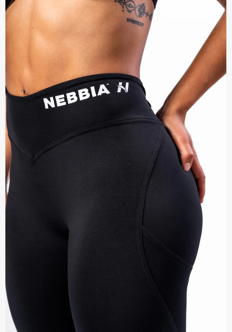 NEBBIA • NEBBIA Shaping leggings with lacing STRONG BEAUTY black • Nebshop.cz