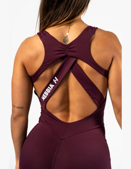 NEBBIA • NEBBIA Shaping fitness overall STRONG BEAUTY burgundy • Nebshop.cz
