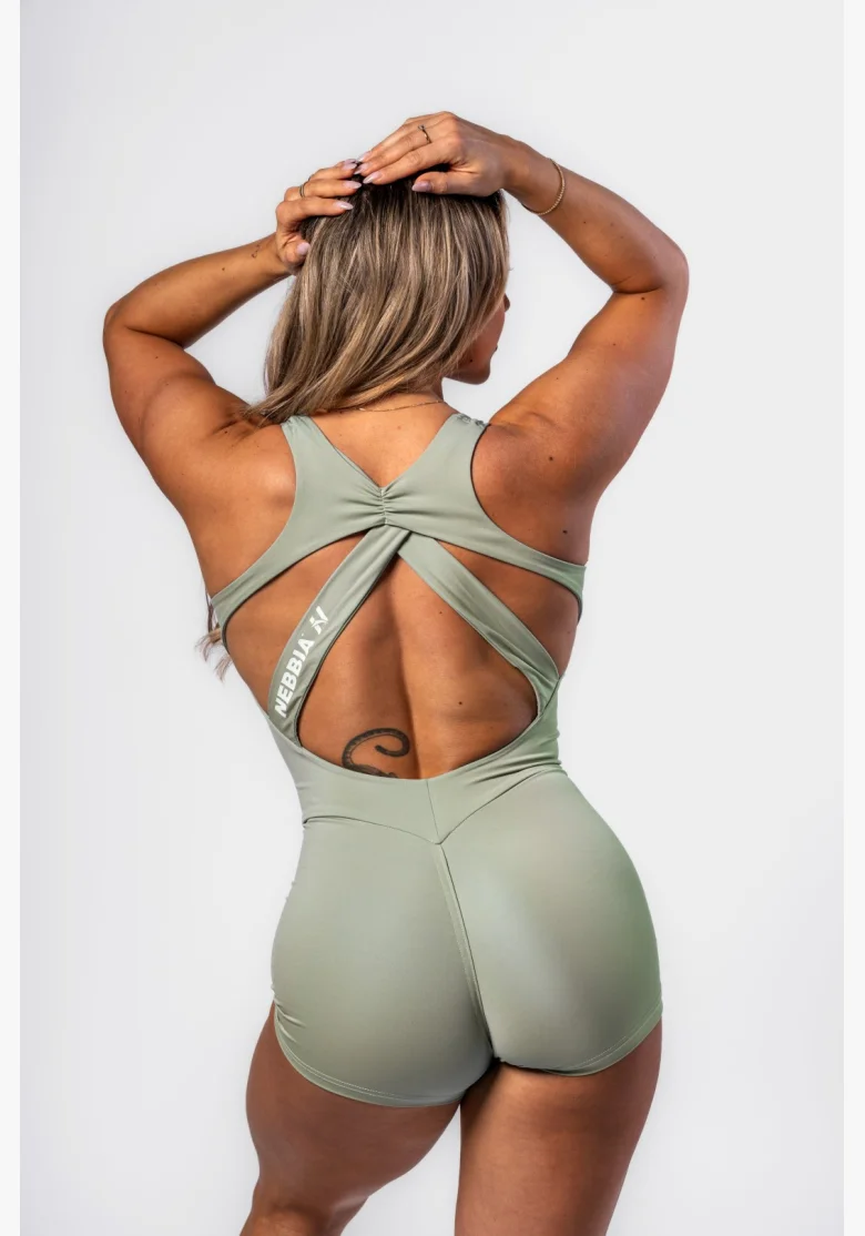 NEBBIA • NEBBIA Shaping fitness overall STRONG BEAUTY light green • Nebshop.com