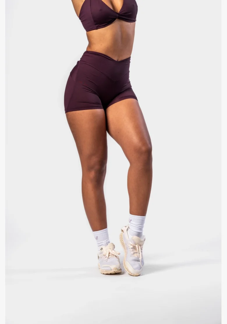 NEBBIA • NEBBIA Shaping shorts with V-shaped waist STRONG BEAUTY burgundy • Nebshop.cz
