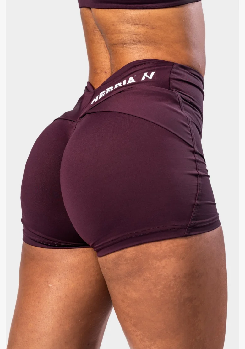 NEBBIA • NEBBIA Shaping shorts with V-shaped waist STRONG BEAUTY burgundy • Nebshop.cz