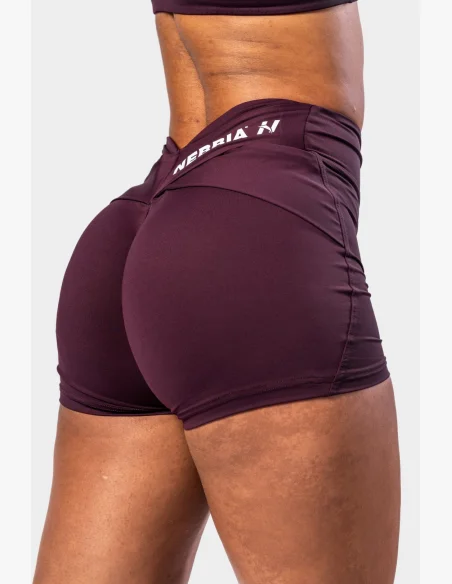 NEBBIA • NEBBIA Shaping shorts with V-shaped waist STRONG BEAUTY burgundy • Nebshop.cz