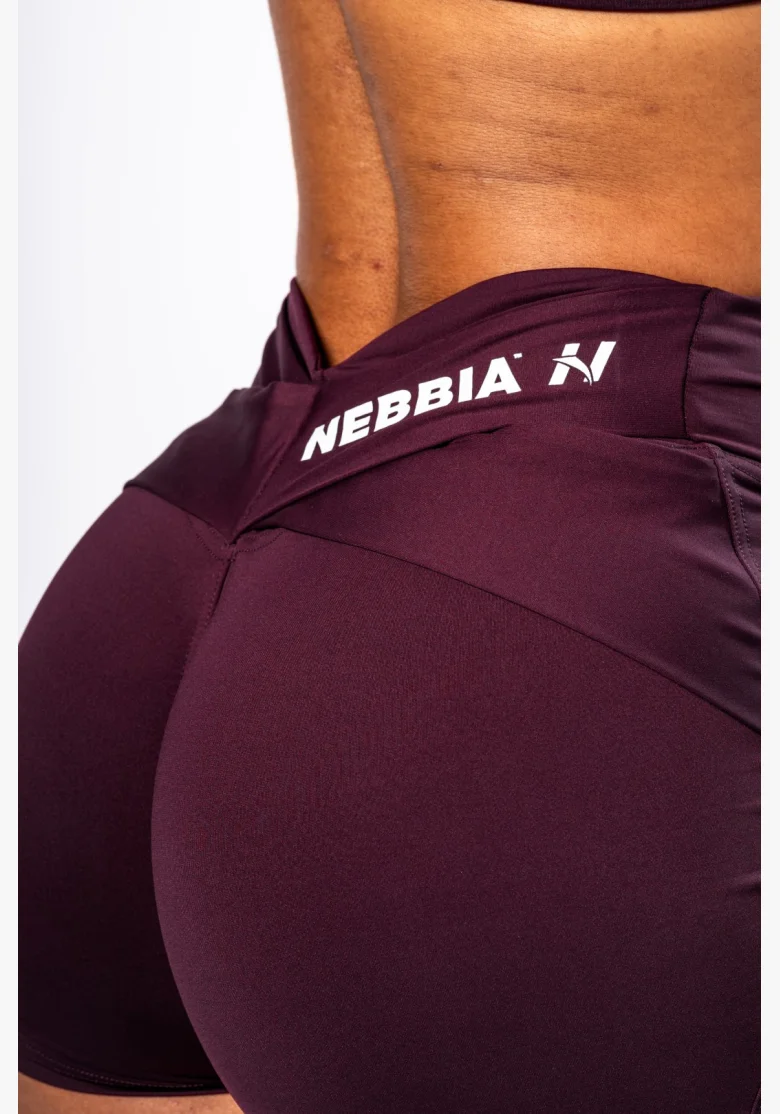 NEBBIA • NEBBIA Shaping shorts with V-shaped waist STRONG BEAUTY burgundy • Nebshop.cz