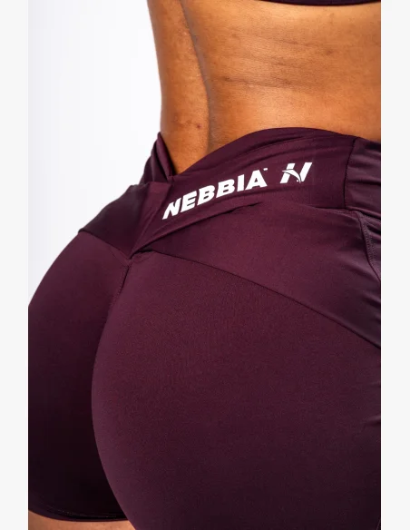 NEBBIA • NEBBIA Shaping shorts with V-shaped waist STRONG BEAUTY burgundy • Nebshop.cz