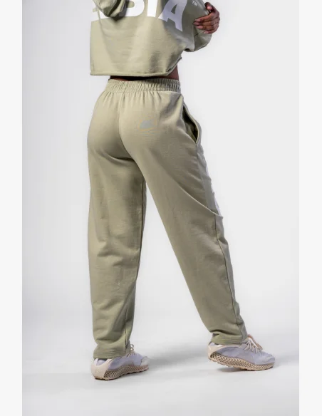 NEBBIA • NEBBIA Loose baggy sweatpants BOYFRIEND STYLE light green • Nebshop.cz