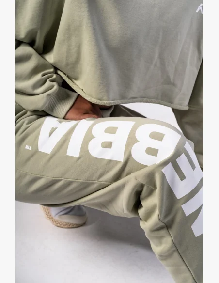 NEBBIA • NEBBIA Loose baggy sweatpants BOYFRIEND STYLE light green • Nebshop.cz
