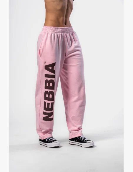 NEBBIA • NEBBIA Loose baggy sweatpants BOYFRIEND STYLE pink • Nebshop.cz