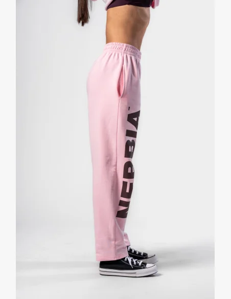 NEBBIA • NEBBIA Loose baggy sweatpants BOYFRIEND STYLE pink • Nebshop.cz