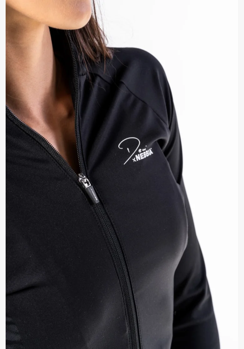 NEBBIA • NEBBIA Deni x NEBBIA Fitness zip tracktop • Nebshop.com