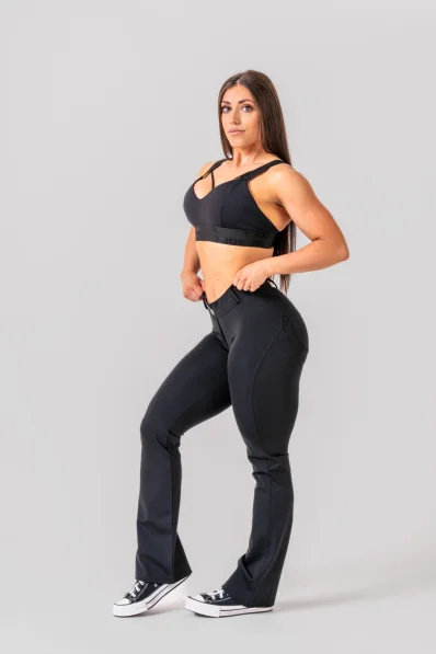 NEBBIA • NEBBIA Flared Bubble Butt leggings 2.0 POWER LIFT black • NebShop