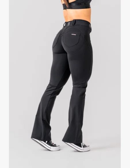 NEBBIA • NEBBIA Flared Bubble Butt leggings 2.0 POWER LIFT black • NebShop