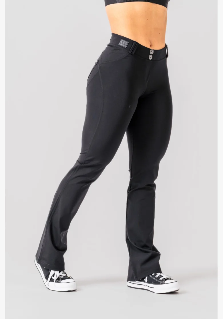 NEBBIA • NEBBIA Flared Bubble Butt leggings 2.0 POWER LIFT black • NebShop