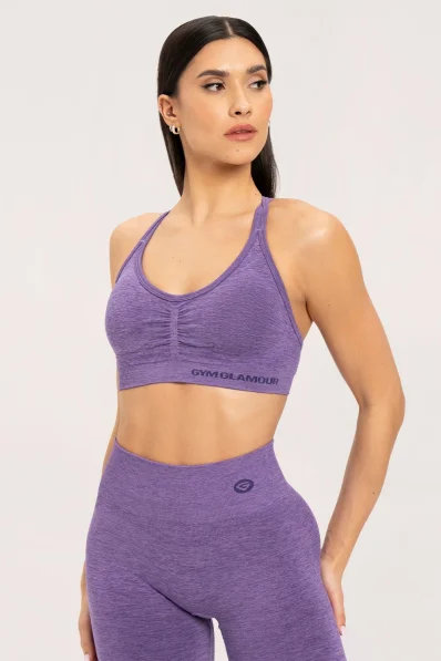 Gym Glamour Seamless Bra Violet • NebShop