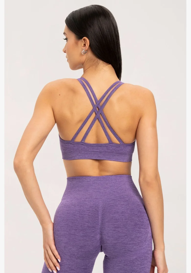 Gym Glamour Seamless Bra Violet • NebShop