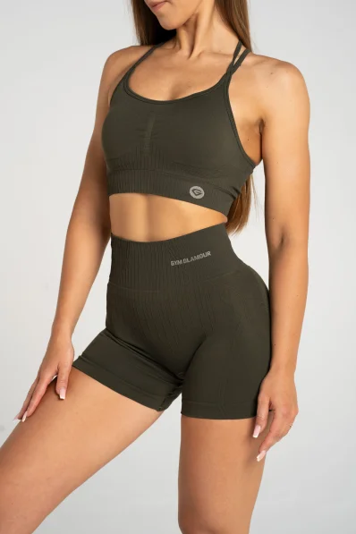 Gym Glamour Push Up Shorts 2.0 Soldier • NebShop