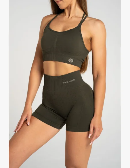 Gym Glamour Push Up Shorts 2.0 Soldier • NebShop