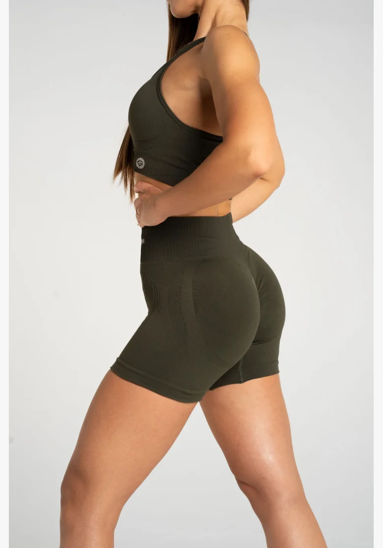 Gym Glamour Push Up Shorts 2.0 Soldier • NebShop
