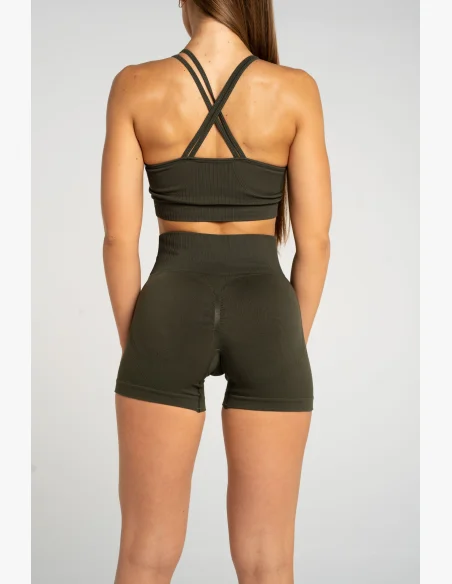 Gym Glamour Push Up Shorts 2.0 Soldier • NebShop