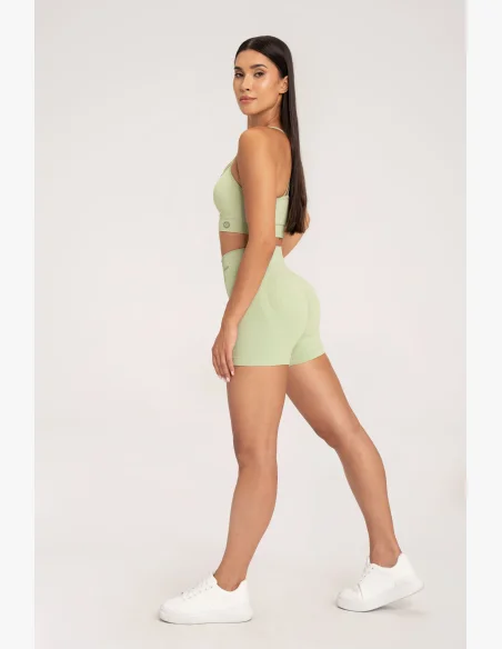 Gym Glamour Push Up Shorts 2.0 Pistachio • NebShop