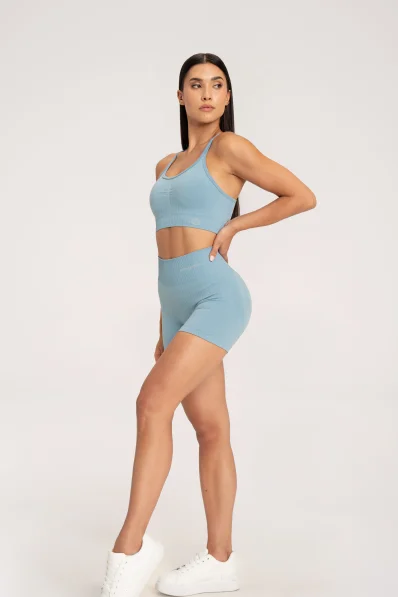 Gym Glamour Push Up Shorts 2.0 Blue Lagoon • NebShop
