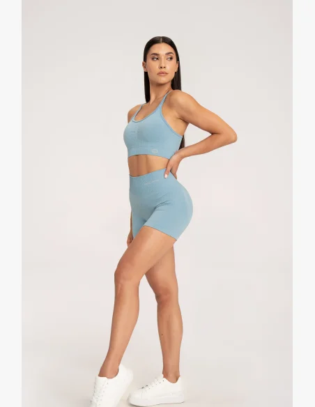 Gym Glamour Push Up Shorts 2.0 Blue Lagoon • NebShop