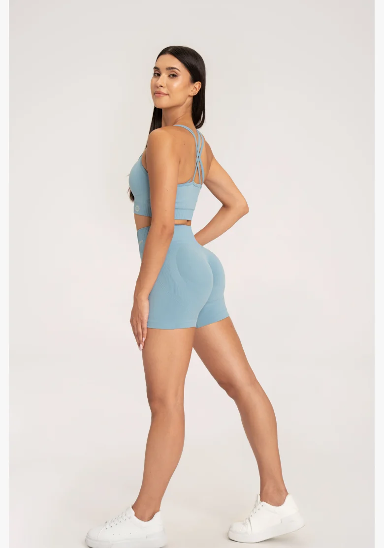 Gym Glamour Push Up Shorts 2.0 Blue Lagoon • NebShop