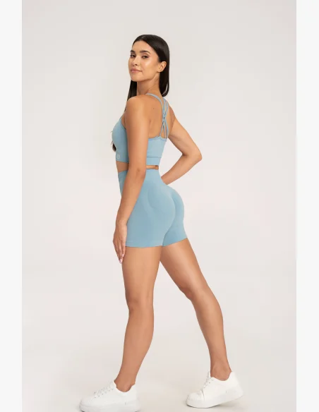 Gym Glamour Push Up Shorts 2.0 Blue Lagoon • NebShop