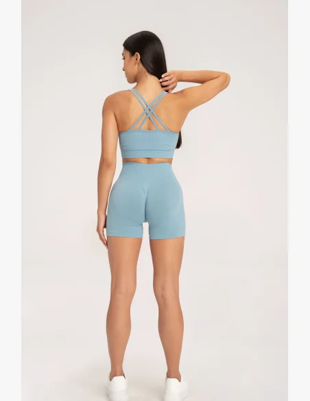 Gym Glamour Push Up Shorts 2.0 Blue Lagoon • NebShop