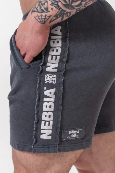NEBBIA • NEBBIA Washed jogger shorts LEGEND black • NebShop 2