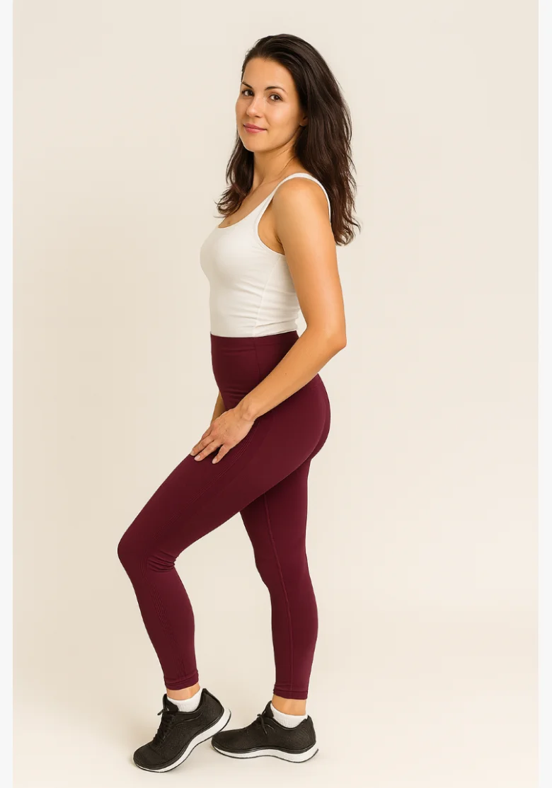 ZOMBE • ZOMBE Push Up Leggings burgundy • NebShop