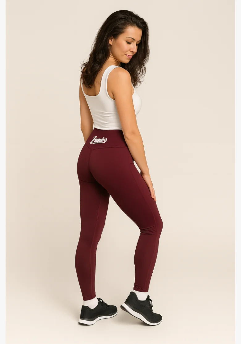 ZOMBE • ZOMBE Push Up Leggings burgundy • NebShop