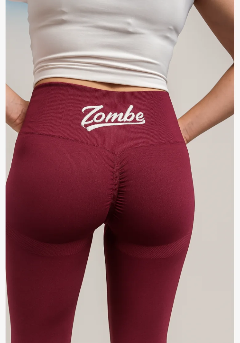 ZOMBE • ZOMBE Push Up Leggings burgundy • NebShop