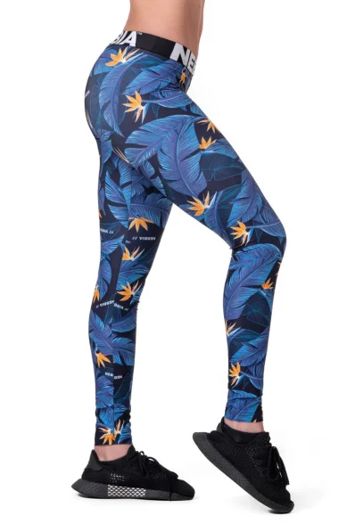 NEBBIA • Mid-waist Ocean Power leggings • NEBBIAshop.cz
