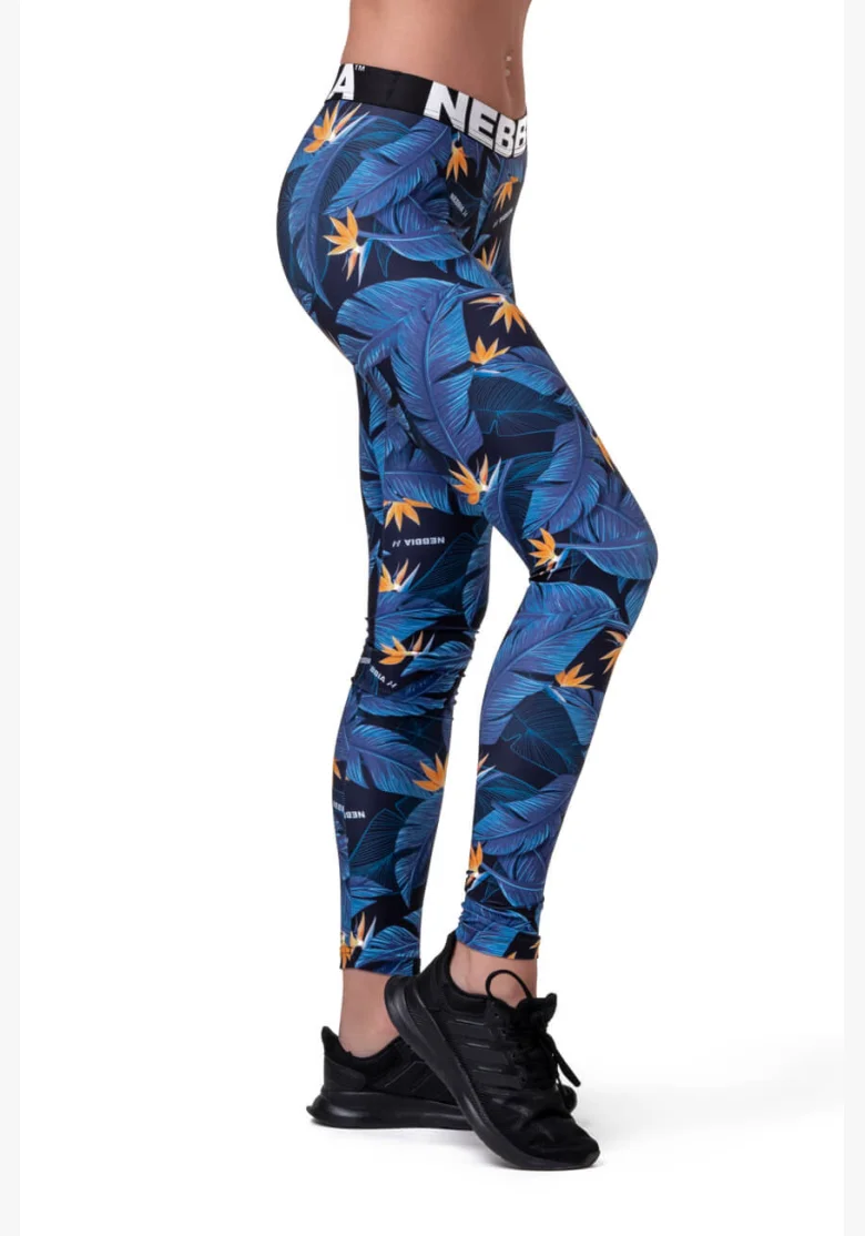 NEBBIA • Mid-waist Ocean Power leggings • NEBBIAshop.cz