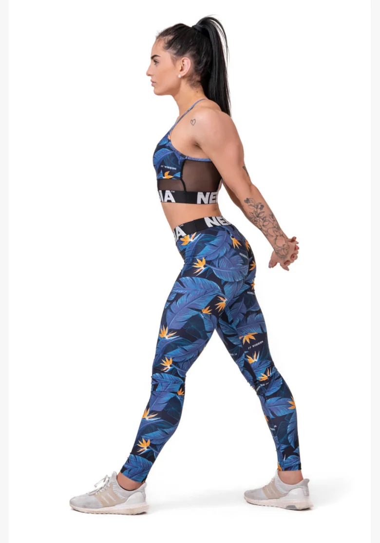 NEBBIA • Mid-waist Ocean Power leggings • NEBBIAshop.cz