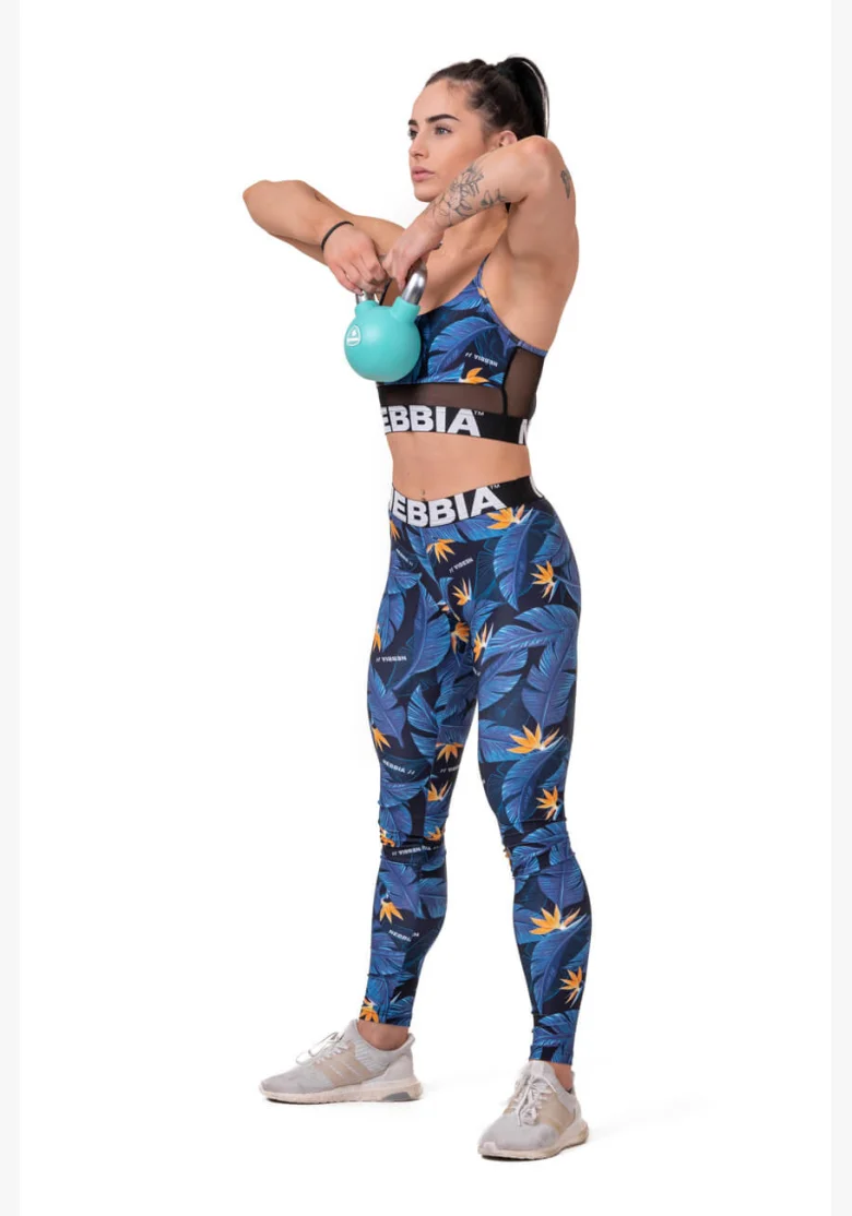 NEBBIA • Mid-waist Ocean Power leggings • NEBBIAshop.cz