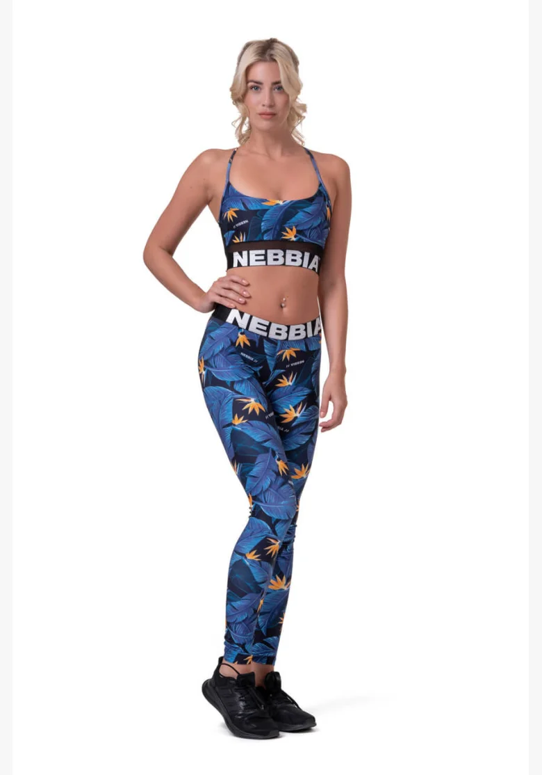 NEBBIA • Mid-waist Ocean Power leggings • NEBBIAshop.cz
