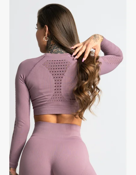 GYM GLAMOUR • Gym Glamour Crop top with long sleeves Wild Rose • NebShop