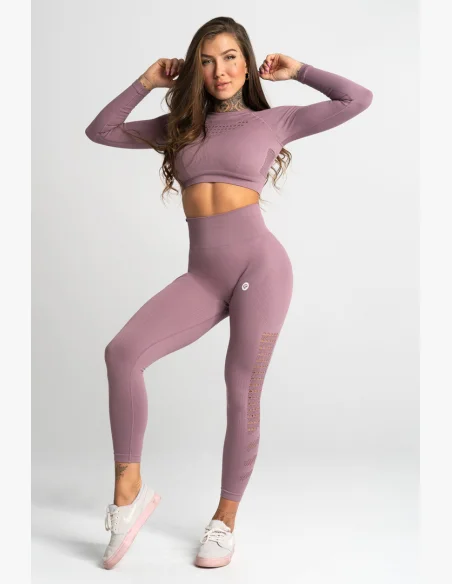 GYM GLAMOUR • Gym Glamour Crop top with long sleeves Wild Rose • NebShop