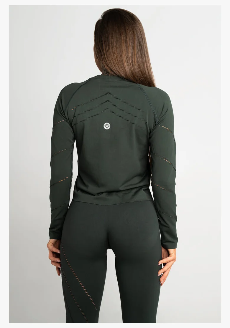 GYM GLAMOUR • Gym Glamour Top with long sleeves Deep Forest • NebShop