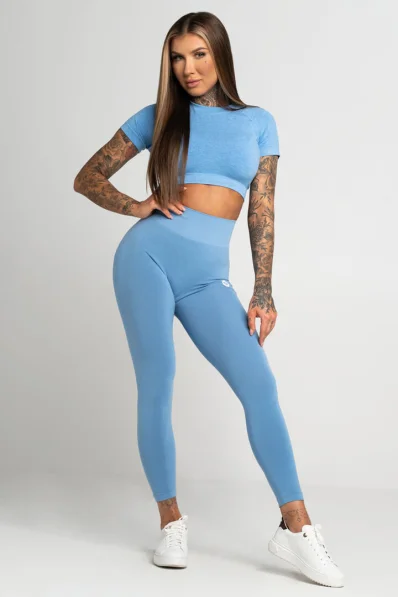 GYM GLAMOUR • Gym Glamour Second Skin Leggings Blue • NebShop