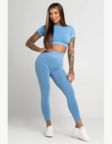GYM GLAMOUR • Gym Glamour Second Skin Leggings Blue • NebShop
