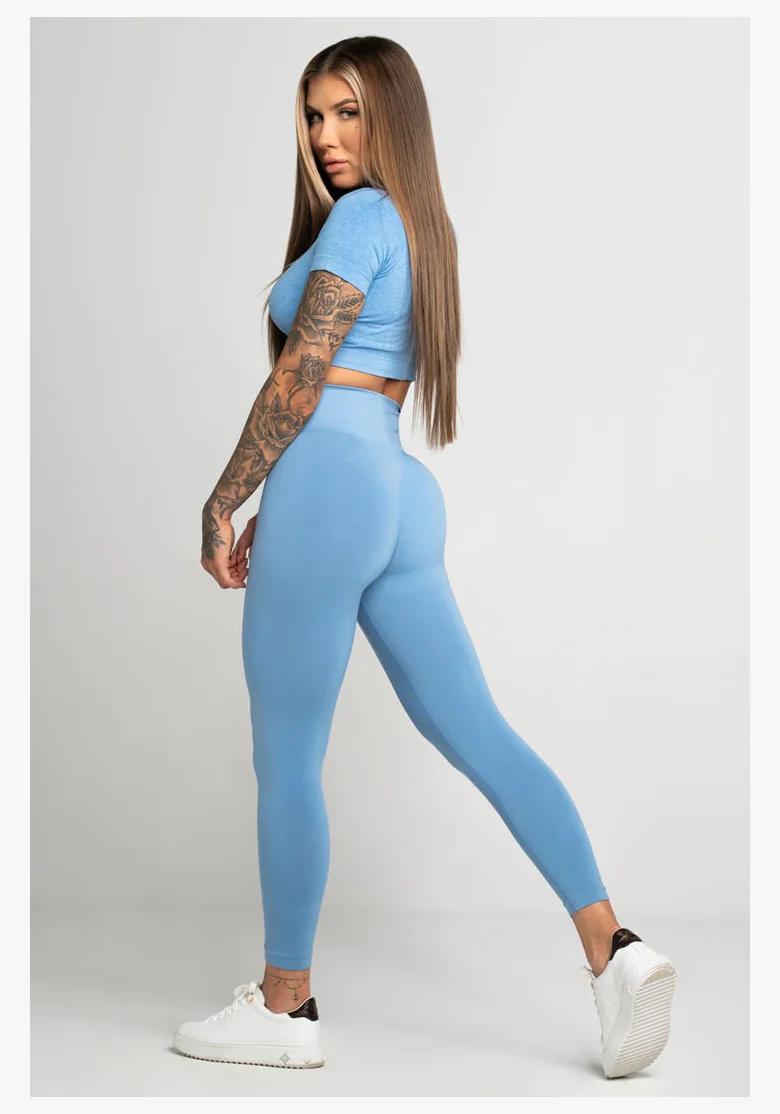 GYM GLAMOUR • Gym Glamour Second Skin Leggings Blue • NebShop