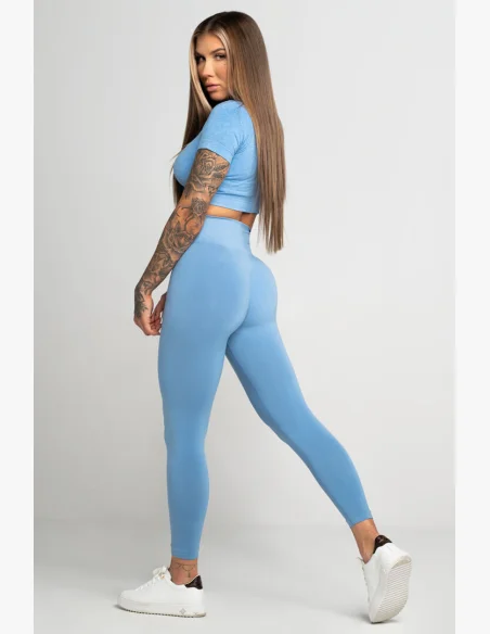 GYM GLAMOUR • Gym Glamour Second Skin Leggings Blue • NebShop