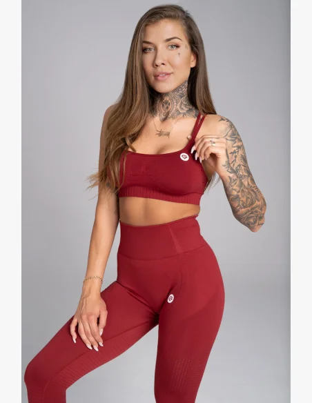 GYM GLAMOUR • Gym Glamour Fitness Bra Seamless Bordo • NebShop
