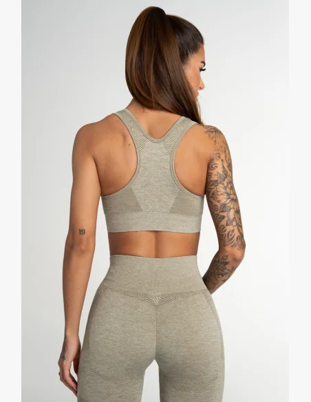 GYM GLAMOUR • Gym Glamour Fitness bra Fusion Khaki • NebShop