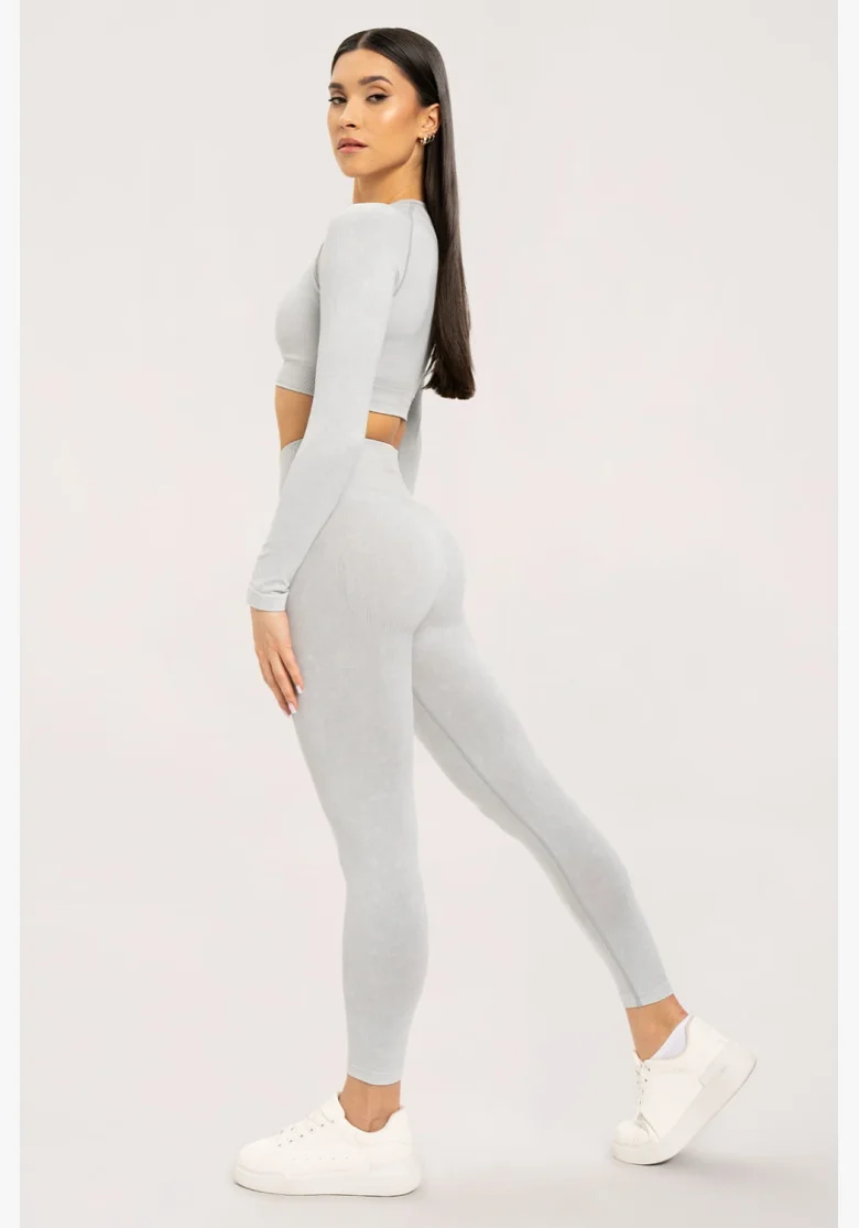 Gym Glamour Stone Washed white • NebShop